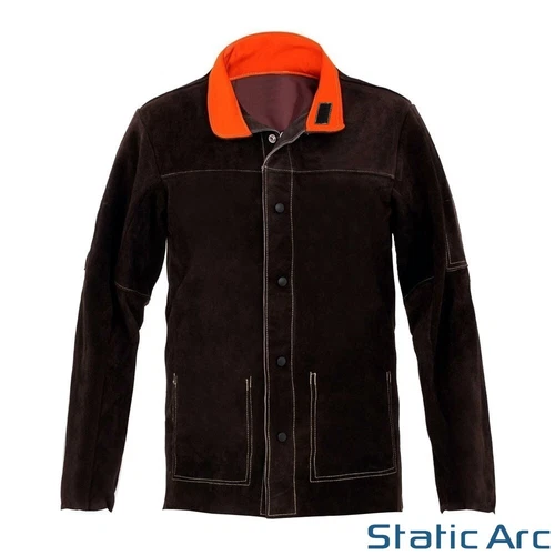 Cow Split Heat Resistant Leather Welding Jacket